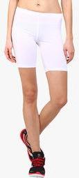 Appulse White Solid Shorts women