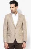 Arrow Beige Solid Blazer Men