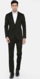 Arrow Black Self Design Zero Calorie Fit Formal Suit Men