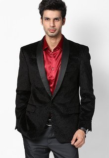 Arrow Black Slim Fit Blazer men