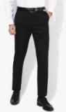 Arrow Black Solid Slim Fit Formal Trouser men