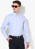 Arrow Blue Checked Slim Fit Formal Shirt men