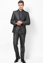 Arrow Dark Grey Suits Men