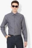 Arrow Grey Self Design Regular Fit Formal Shirt men