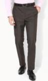 Arrow Grey Solid Regular Fit Formal Trousers men