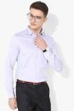 Arrow Lavender Self Design Slim Fit Formal Shirt Men