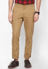 Arrow New York Khaki Slim Fit Formal Trouser men