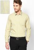 Arrow New York Yellow Snug Fit Formal Shirt Men