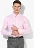 Arrow Pink Self Design Regular Fit Formal Shirt men