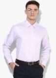 Arrow Purple Self Design Regular Fit Formal Shirt men