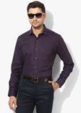 Arrow Purple Solid Regular Fit Formal Shirt men