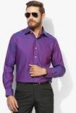 Arrow Purple Textured Regular Fit Formal Shirt Men