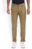 Arrow Sport Men Khaki Slim Fit Solid Regular Trousers