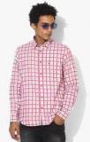 Arrow Sport red Checked Slim Fit Casual Shirt men