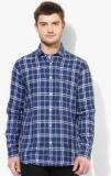 Arrow Sports Navy Blue Checked Casual Shirt men