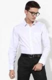 Arrow White Self Design Slim Fit Formal Shirt Men