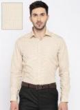 Arrow Yellow & White Slim Fit Checked Formal Shirt men