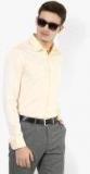 Arrow Yellow Textured Slim Fit Formal Shirt men