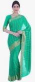 Ashika Green Woven Design Saree Women