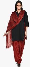 Ashmita Maroon Solids Bottom & Dupatta Sets women