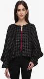 Athena Black Printed Shrug women