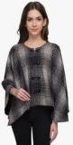 Athena Grey Checked Shrug Women