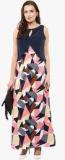 Athena Pink Coloured Printed Maxi Dress Women