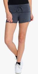 Ativo Charcoal Grey Solid Shorts women