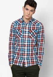 Atorse Checked Multi Colour Casual Shirt Men