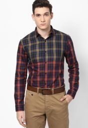 Atorse Checks Multi Color Casual Shirt Men