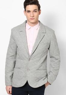 Atorse Solid Grey Blazer men