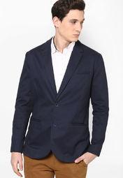 Atorse Solid Navy Blue Blazer men