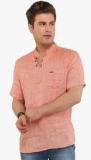 Attila Peach Solid Regular Fit Kurta Men