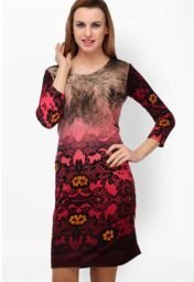 Aujjessa Pink Printed Tunic women