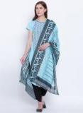 Aurelia Blue Printed Dupatta Women