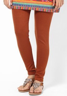 Aurelia Brown Solid Churidar women