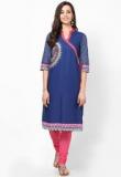 Aurelia Cotton Blue Printed Kurta women