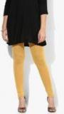 Aurelia Mustard Yellow Solid Leggings Women