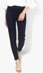 Aurelia Navy Blue Solid Jeggings women