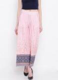 Aurelia Pink Printed Wide Leg Palazzos Women