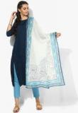 Aurelia White Printed Dupatta women