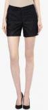 Avirate Black Solid Shorts women