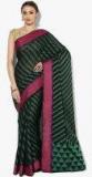 Avishi Black Printed Saree women