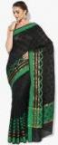 Avishi Black Self Pattern Saree Women