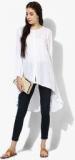 Ayaany White Embroidered Tunic women