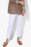 Ayaany White Solid Jeggings Women