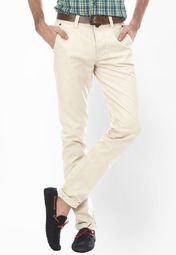 Basics Life Solid Cream Chinos men