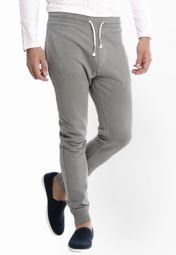 Basics Life Solid Grey Track Pant Men