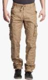 Beevee Khaki Solid Cargo men