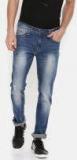 Being Human Blue Slim Fit Mid Rise Mildly Distressed Stretchable Jeans Men